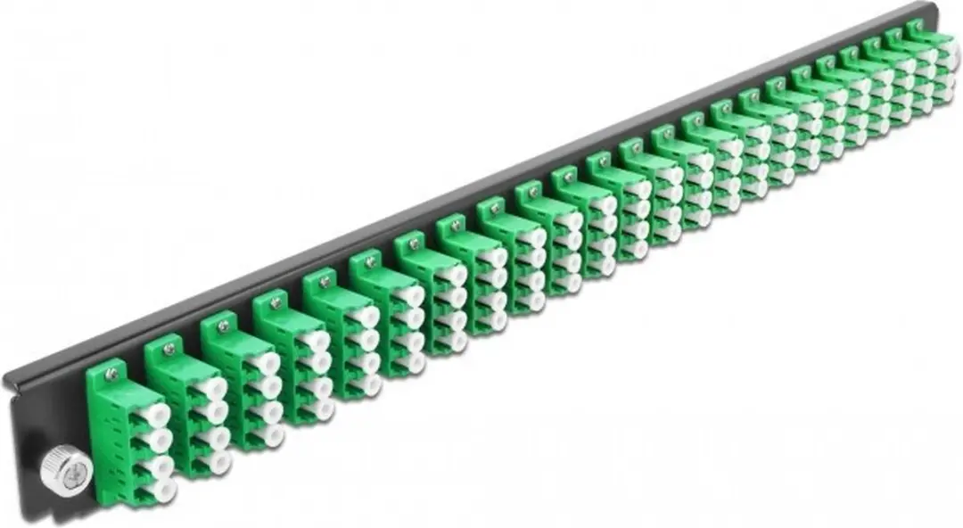 Delock 19" Splice Box Front Panel 24 Port LC Quad - Groen