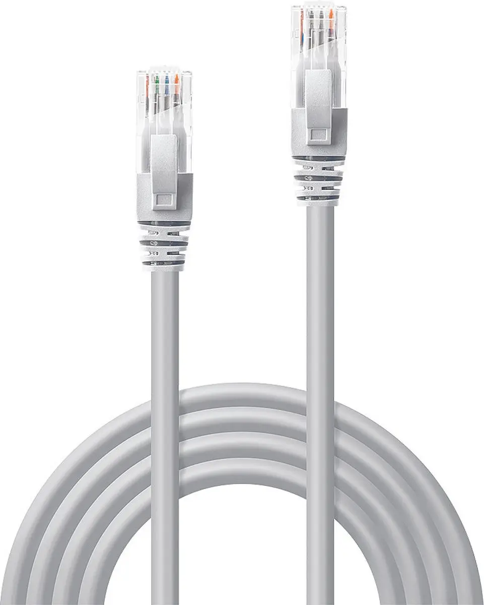 Lindy 48000 Netwerkkabel Cat6 U/UTP - 0,3m - Grijs