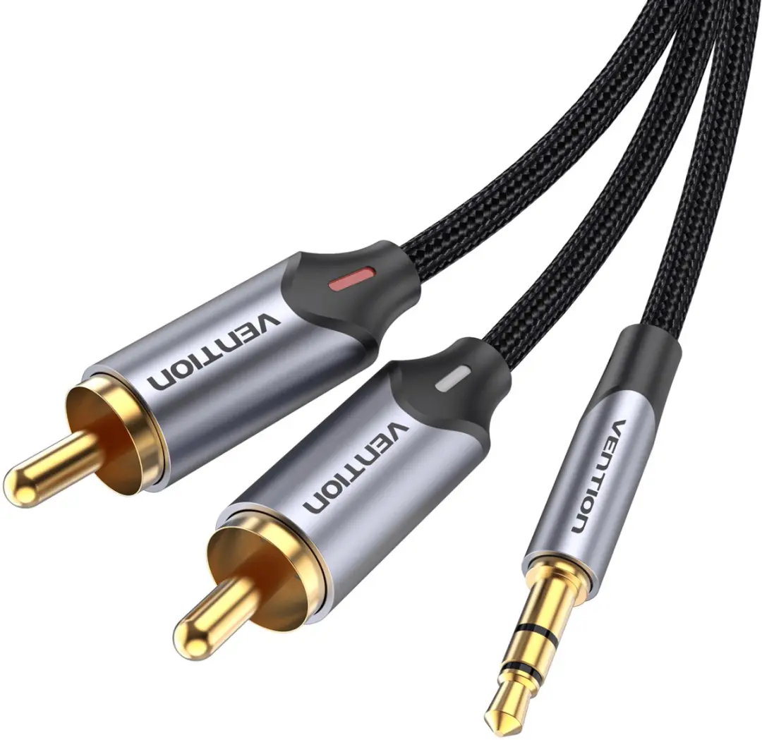 Vention Audiokabel 2xRCA naar 3,5mm