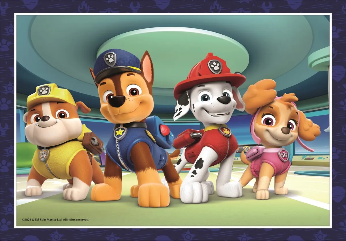 Clementoni Paw Patrol Kinderpuzzel 4-in-1 - 72 Stuks - Multicolor