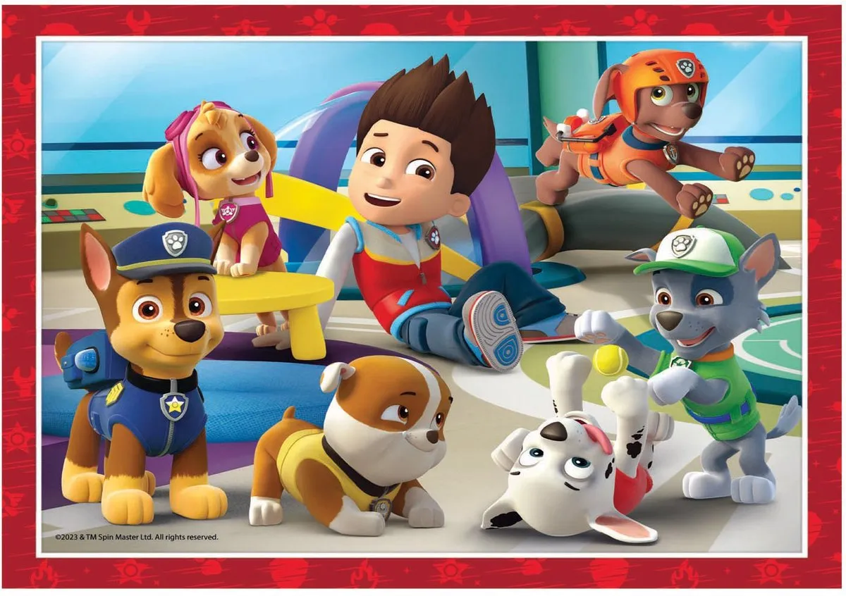 Clementoni Paw Patrol Kinderpuzzel 4-in-1 - 72 Stuks - Multicolor
