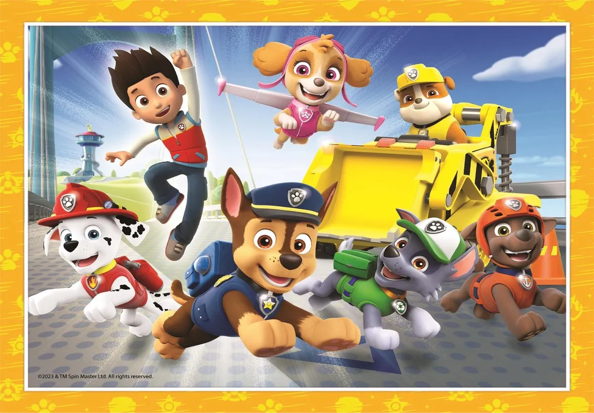 Clementoni Paw Patrol Kinderpuzzel 4-in-1 - 72 Stuks - Multicolor