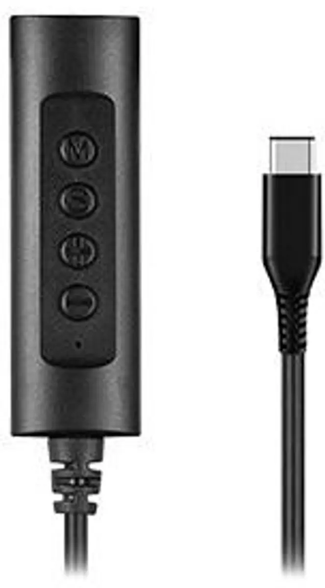 Hamlet HHEADA-UC tussenstuk voor kabels USB-C 3.5mm Zwart