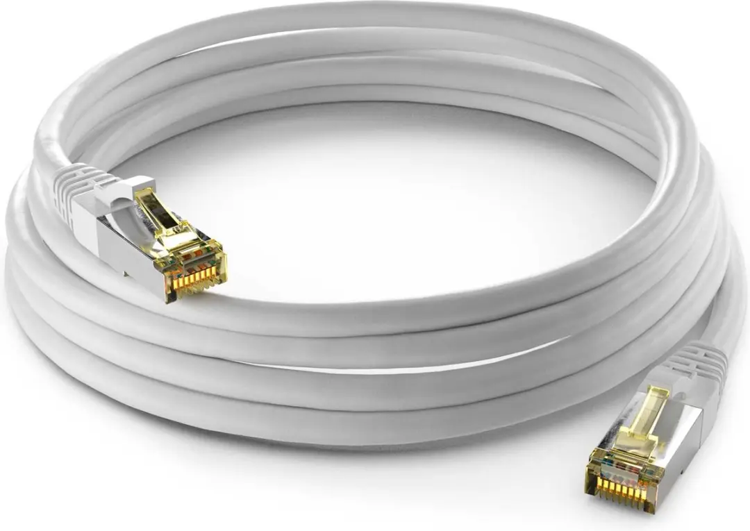 Goobay S/FTP CAT6a Netwerkkabel 10Gbps - 1,5m - Wit