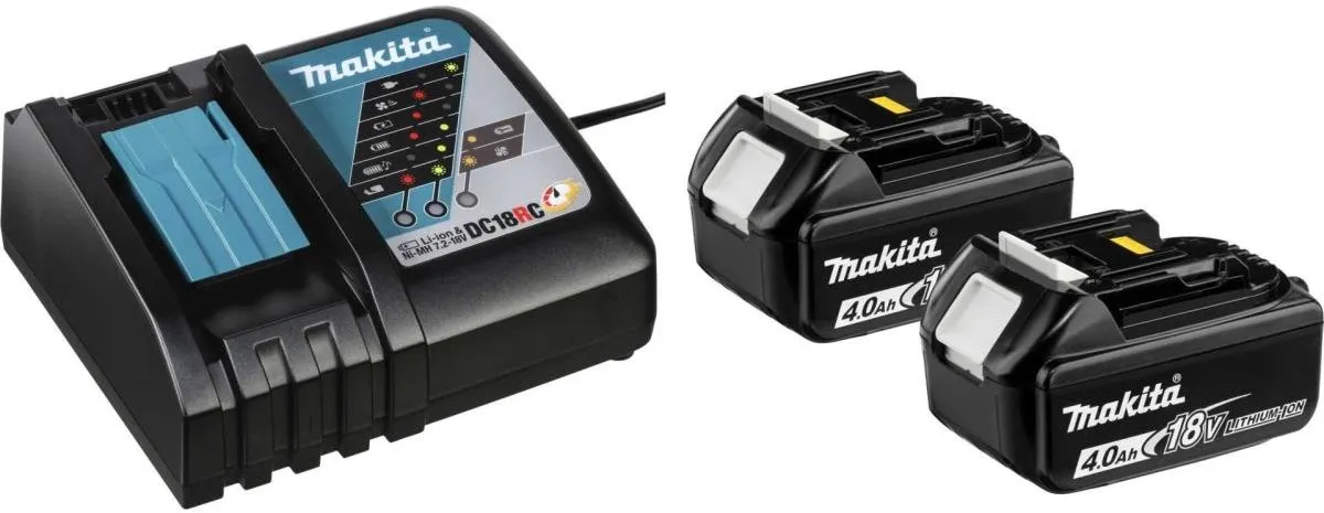 Makita Power Source Kit 18V - 2x BL1840B 4.0Ah + DC18RC Oplader