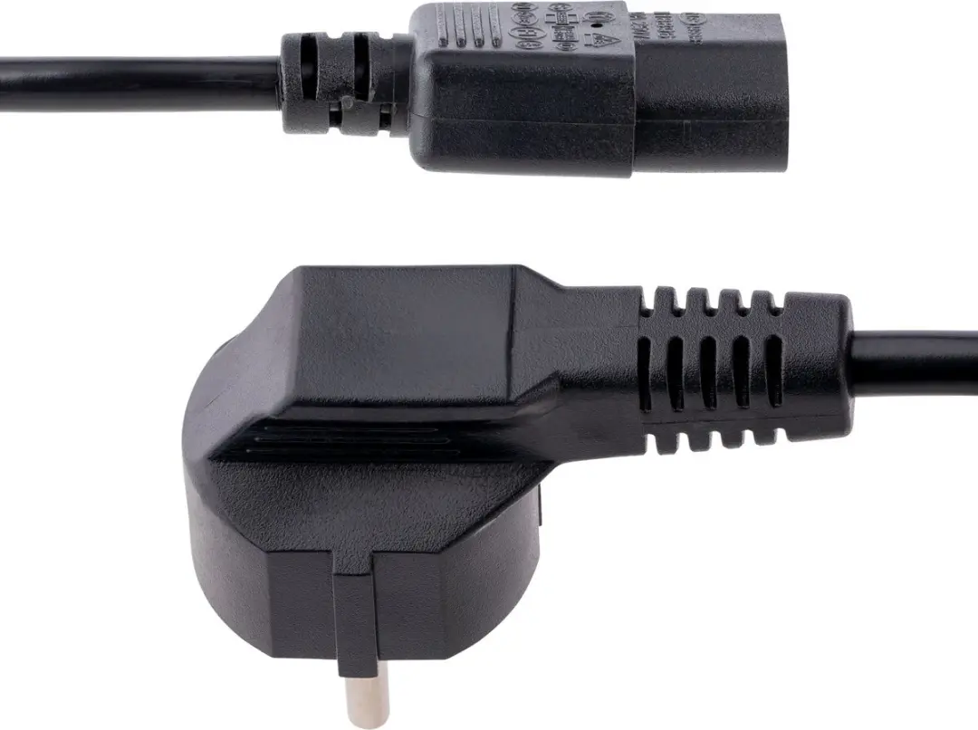 Startech 3m Stroomkabel EU Schuko-C13 10A - Zwart