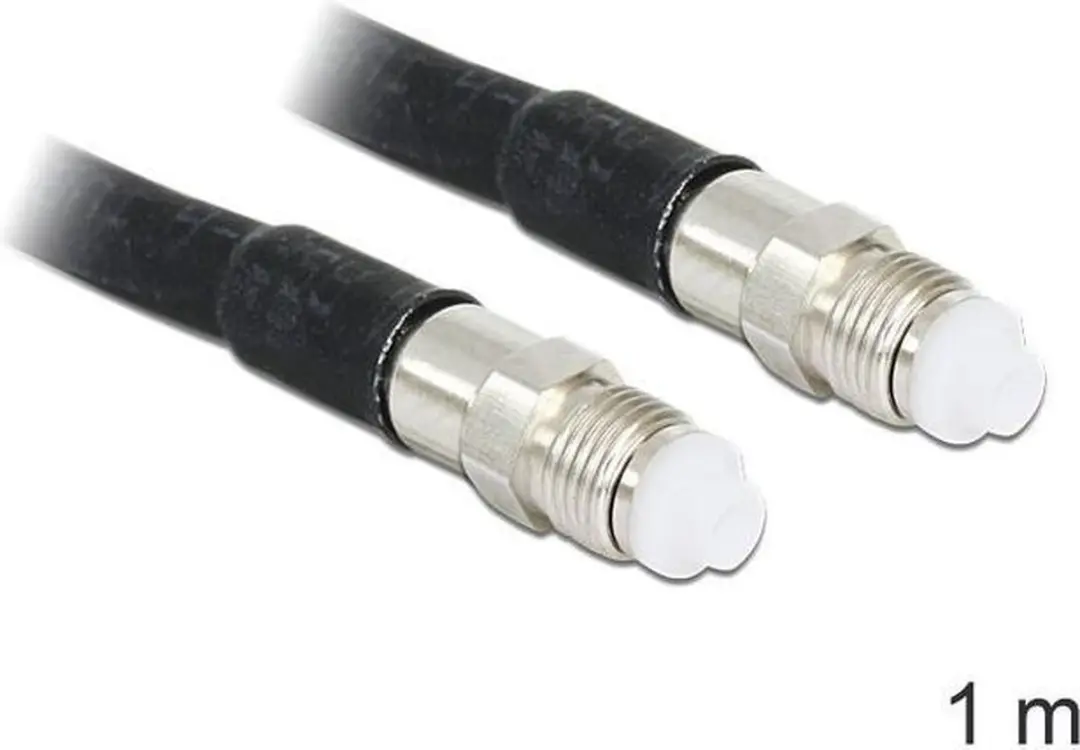 Delock FME-kabel LMR195 50 Ohm - 1m - Zwart