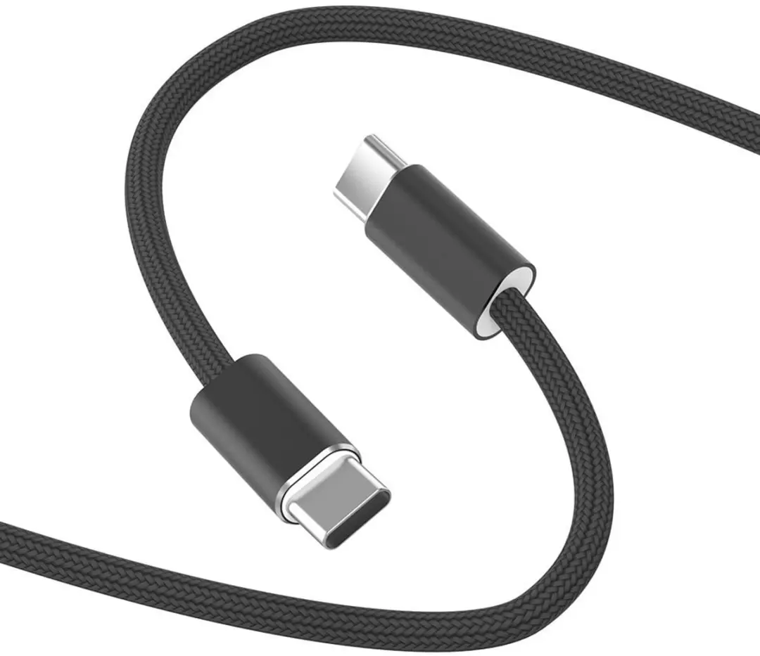 WiWu 240W USB-C Kabel 1.5m - Gevlochten Zwart - afbeelding 6 van 6