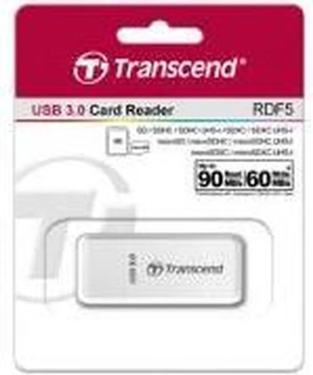 Transcend TS-RDF5W Multi Card Reader USB 3.0 - Wit