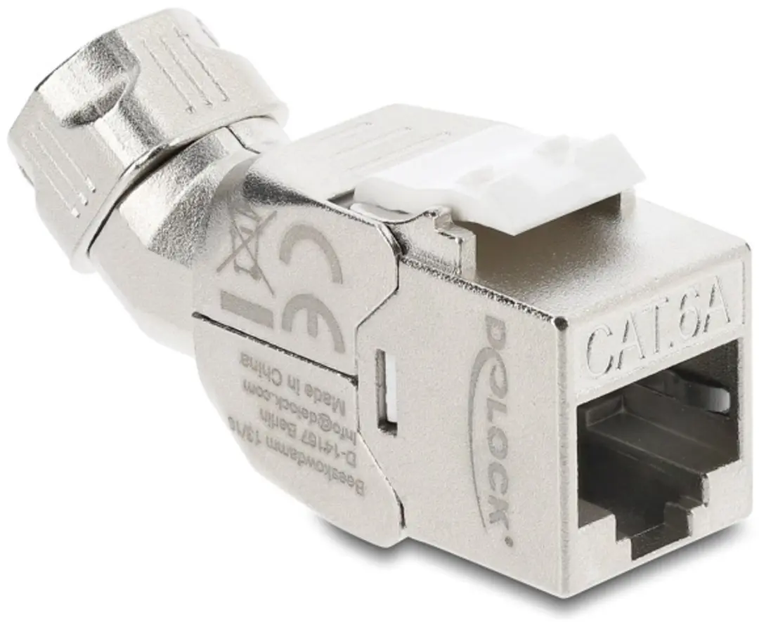 Delock Keystone Module RJ45 LSA Cat.6A 45°