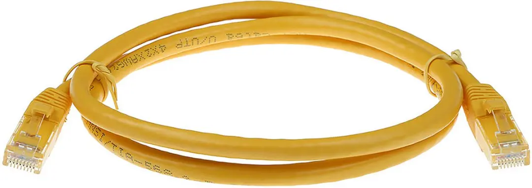 ACT Gele U/UTP CAT6A Patchkabel 3m - Snagless RJ45