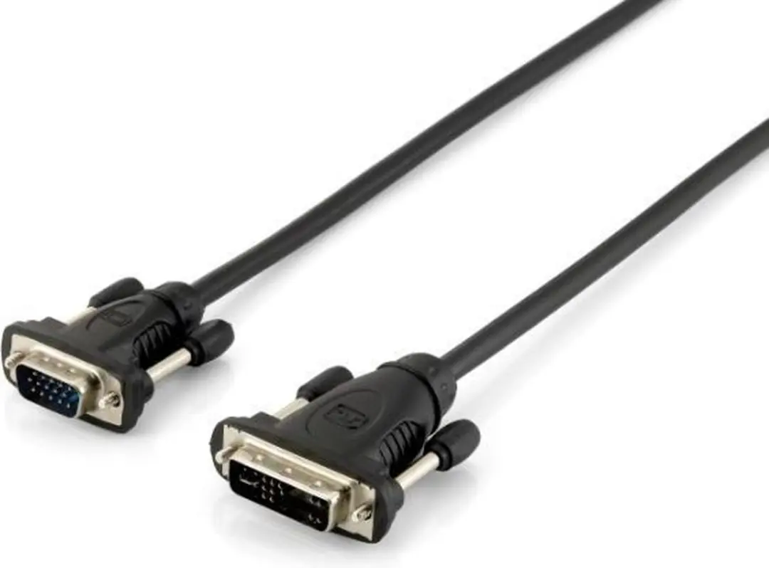 Equip 118943 video kabel adapter 1,8 meter DVI-A VGA (D-Sub) Zwart