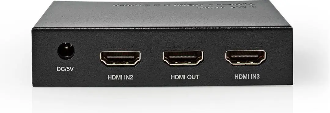 Nedis HDMI-Switch VSWI34721AT 3 Poorten - 4K@60Hz - Antraciet