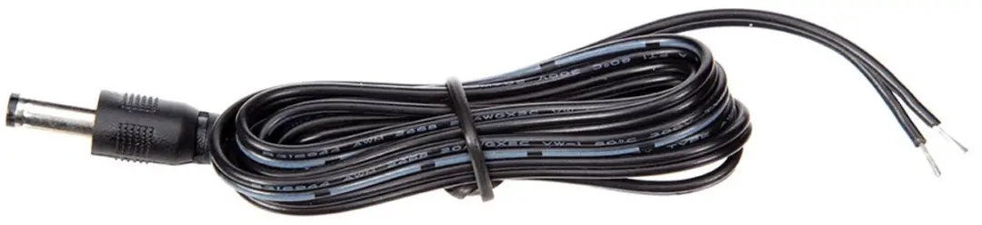Velleman 1,30m DC Voedingskabel 2,1x5,5mm