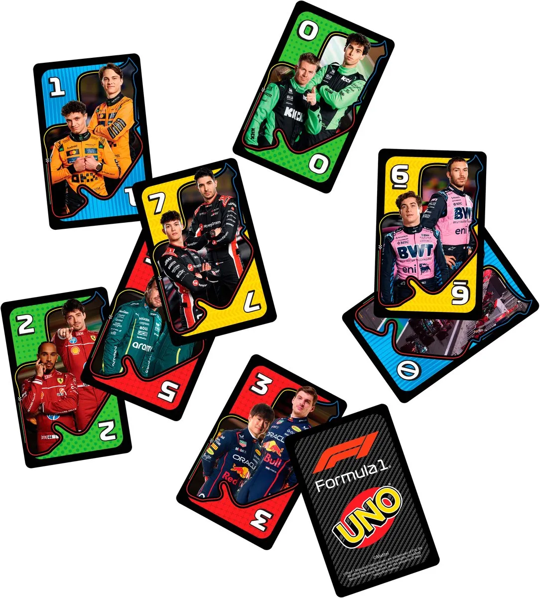Mattel Games UNO F1 Kaartspel - 10 Spelers