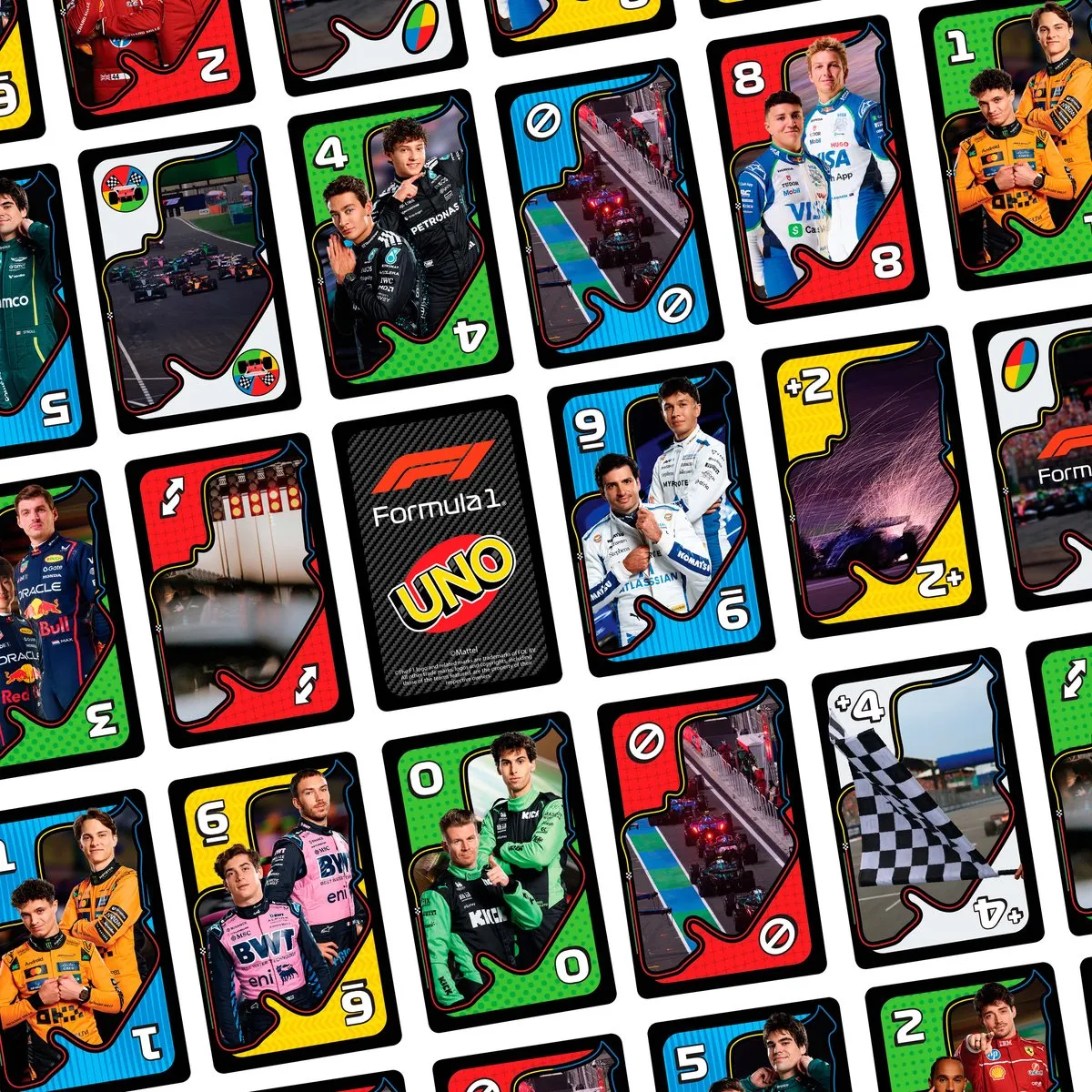 Mattel Games UNO F1 Kaartspel - 10 Spelers