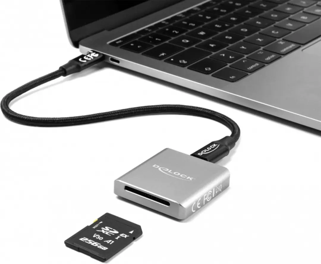 Delock USB Type-C Card Reader SD Express 91006 - Grijs