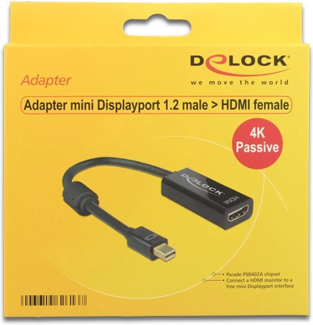 Delock Mini DisplayPort naar HDMI Adapter 4K 30Hz - 0,20m