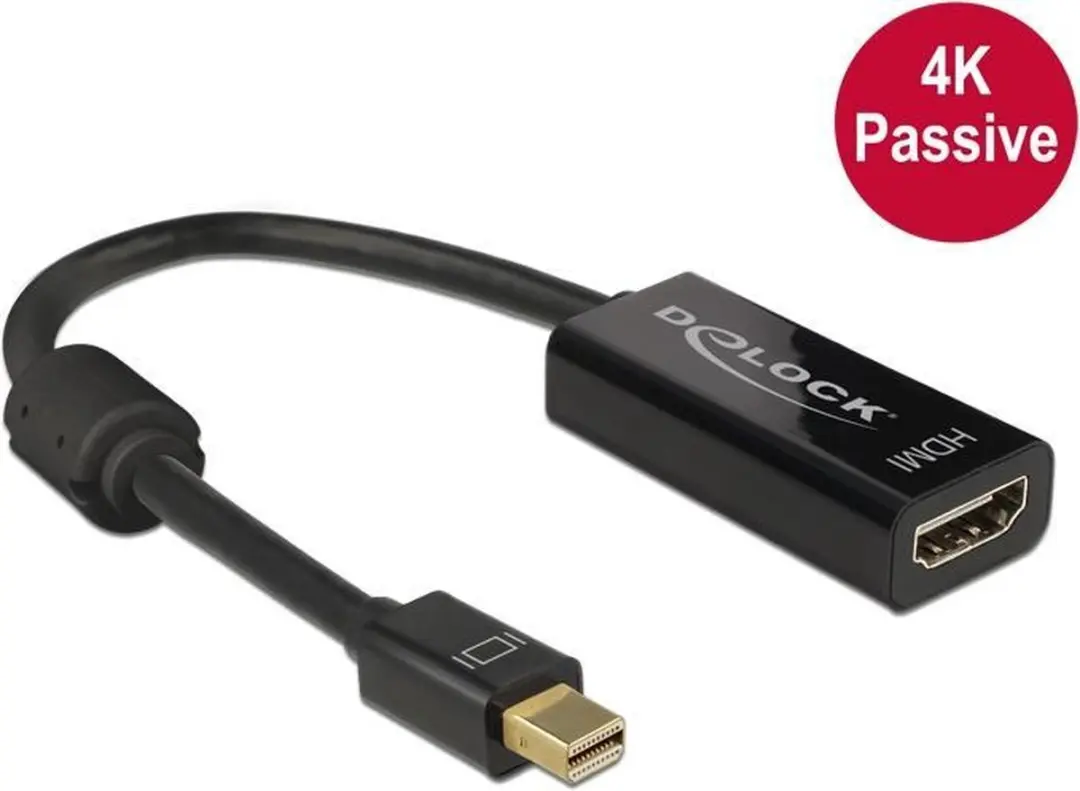 Delock Mini DisplayPort naar HDMI Adapter 4K 30Hz - 0,20m