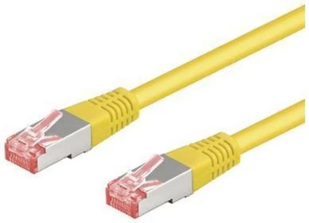 Goobay CAT 6 Patchkabel S/FTP Geel 10m