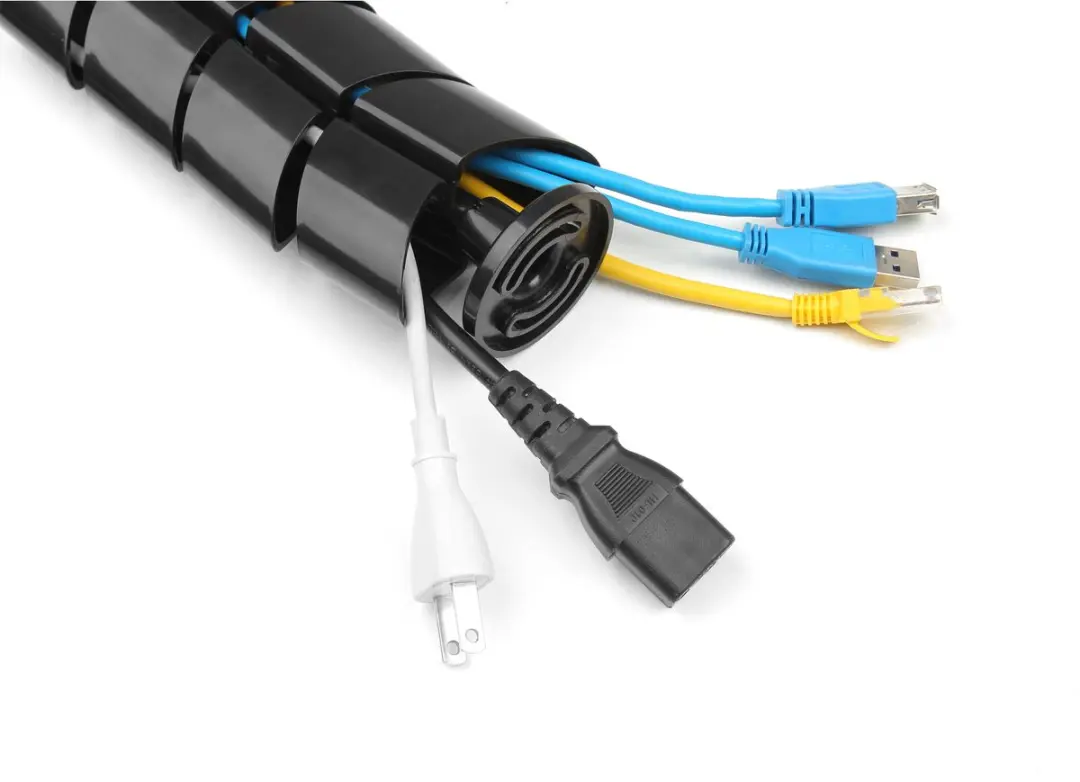InLine Flexibele Kabelgoot 0,80m - Zwart