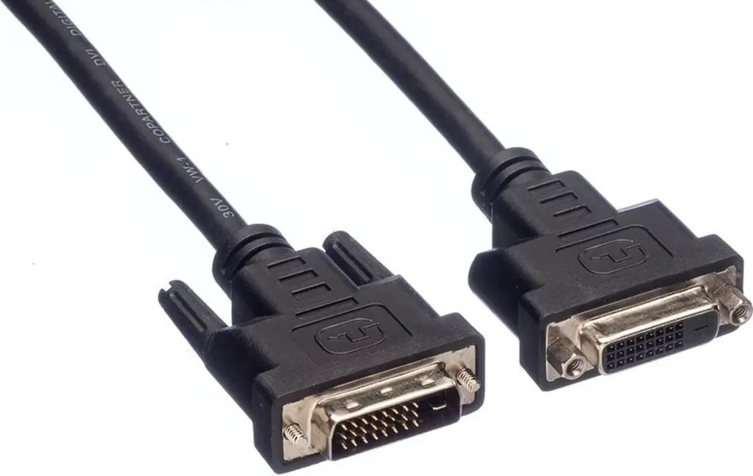 DVI-D Dual Link monitor verlengkabel / zwart