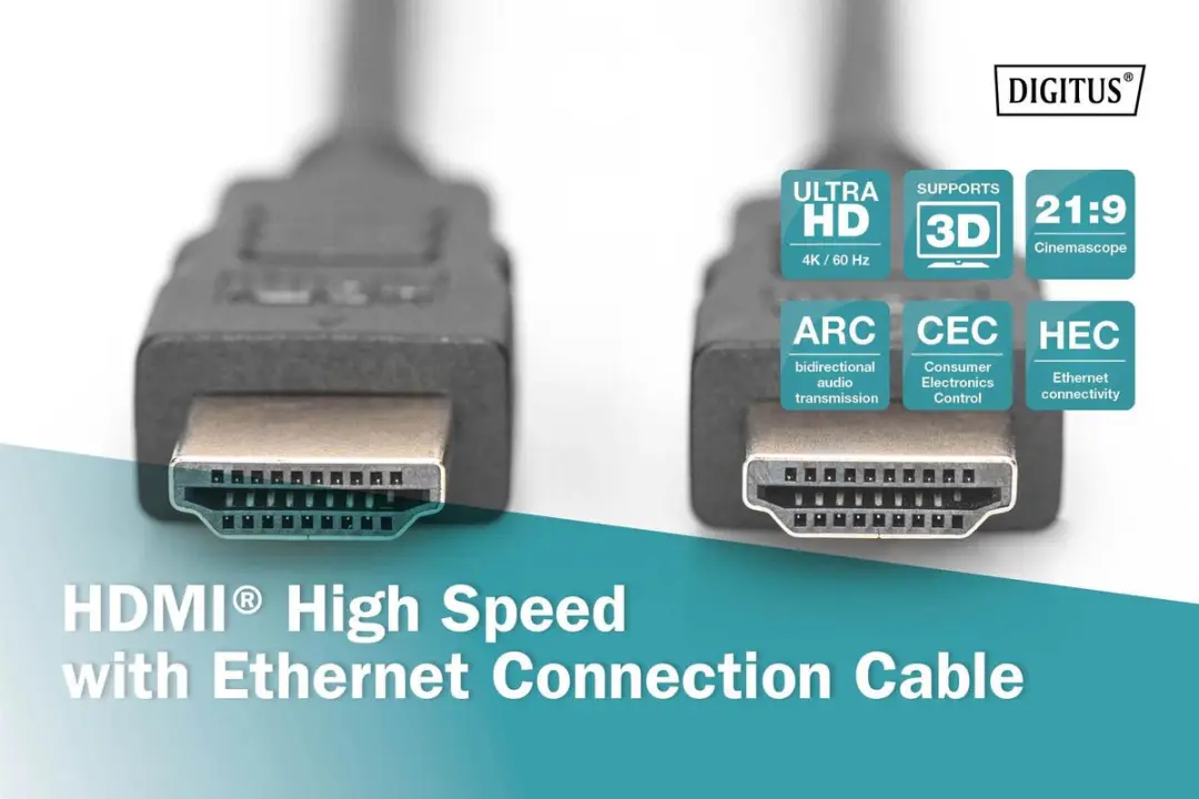 Digitus HDMI-Kabel 4K60Hz 3M - Czarny