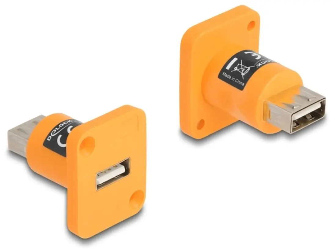 Delock D-Type Module USB 2.0 Type-A Female Orange