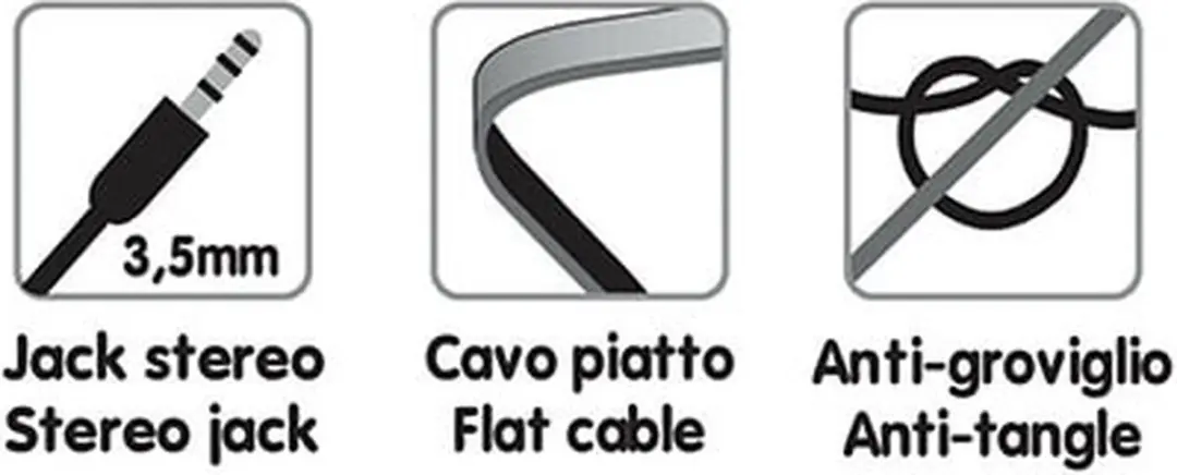 Lampa Audio Kabel 120cm - Zwart