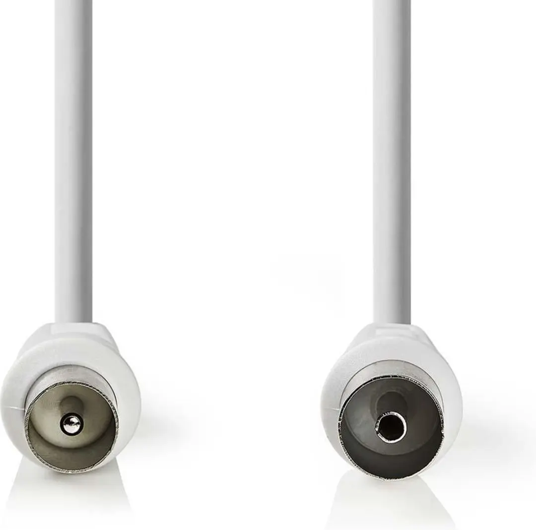 Nedis Coaxkabel IEC Male-Female 25m - 75 Ohm - Wit