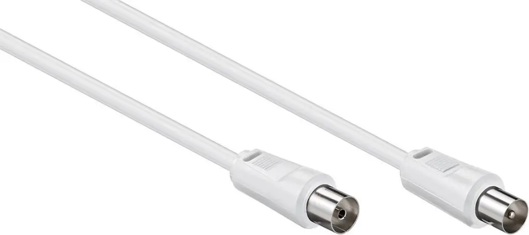 Nedis Coaxkabel IEC Male-Female 25m - 75 Ohm - Wit