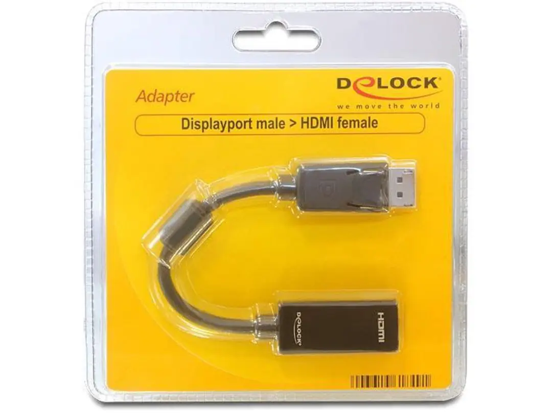 Delock DisplayPort naar HDMI Adapter - Zwart
