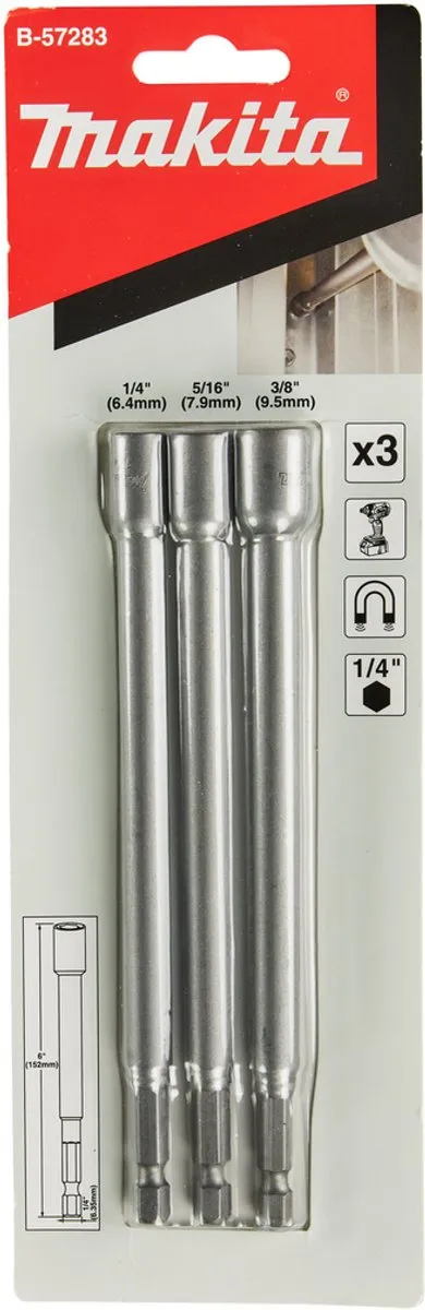 Makita B-57283 Doppenset 3-delig - 8.5/7.5/6.5mm