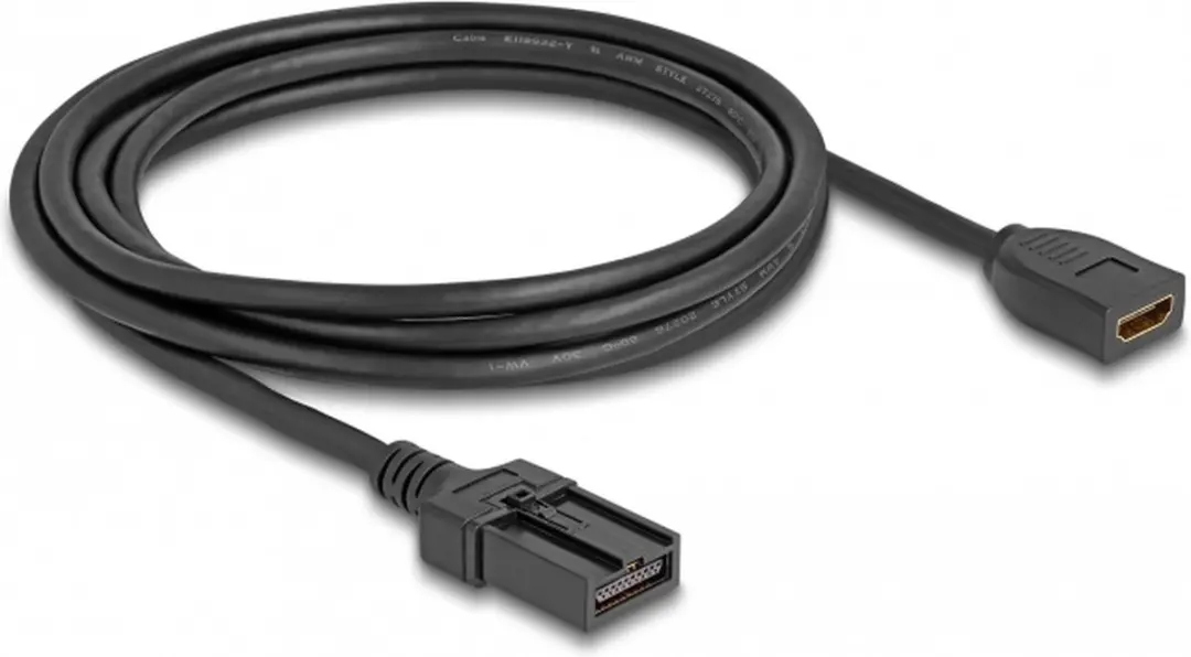 Delock HDMI-A naar HDMI-E Kabel 3m - 4K 60Hz - Zwart