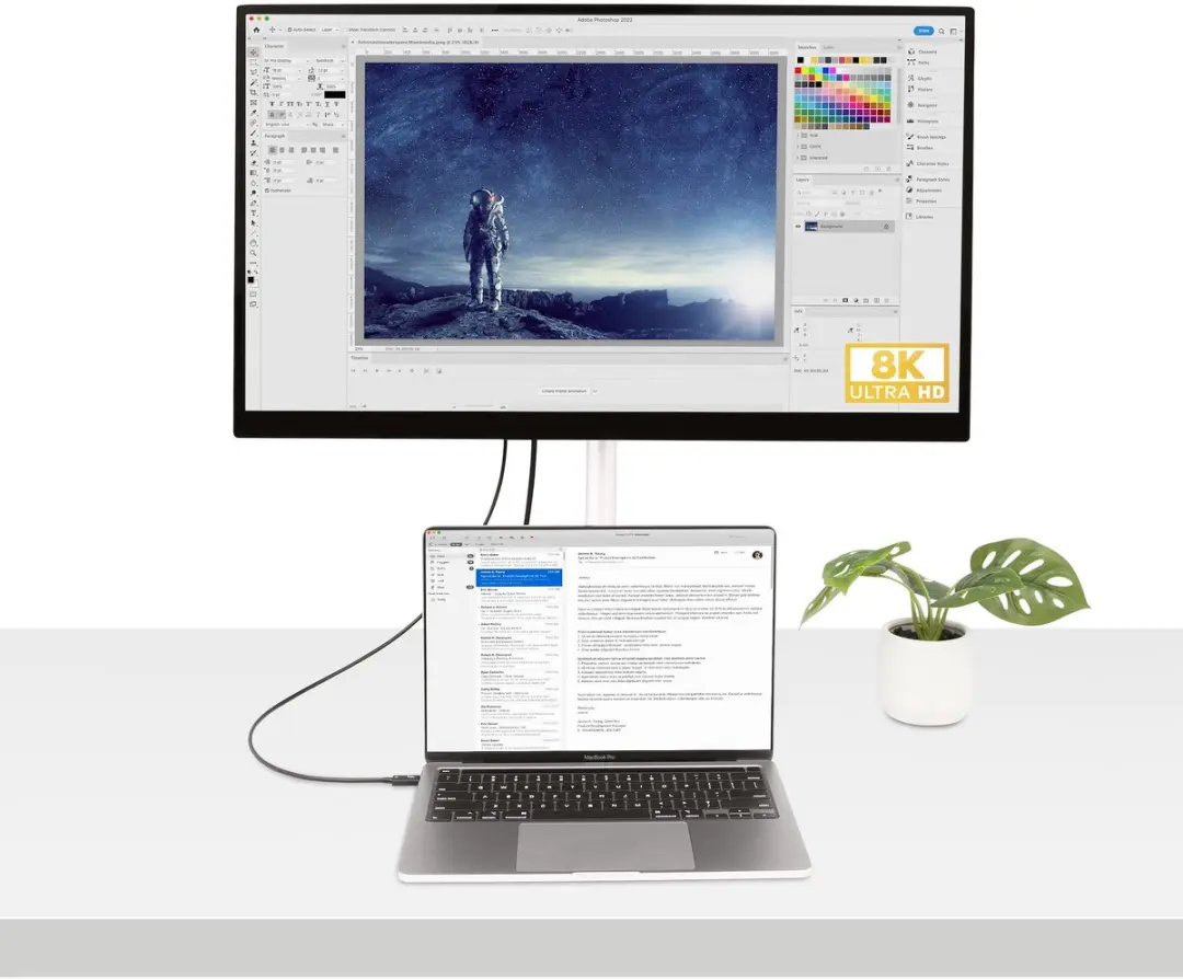 Startech Thunderbolt 4 Kabel TBLT4MM1M 1m - 40Gbps 100W 4K/8K - Zwart - afbeelding 6 van 6