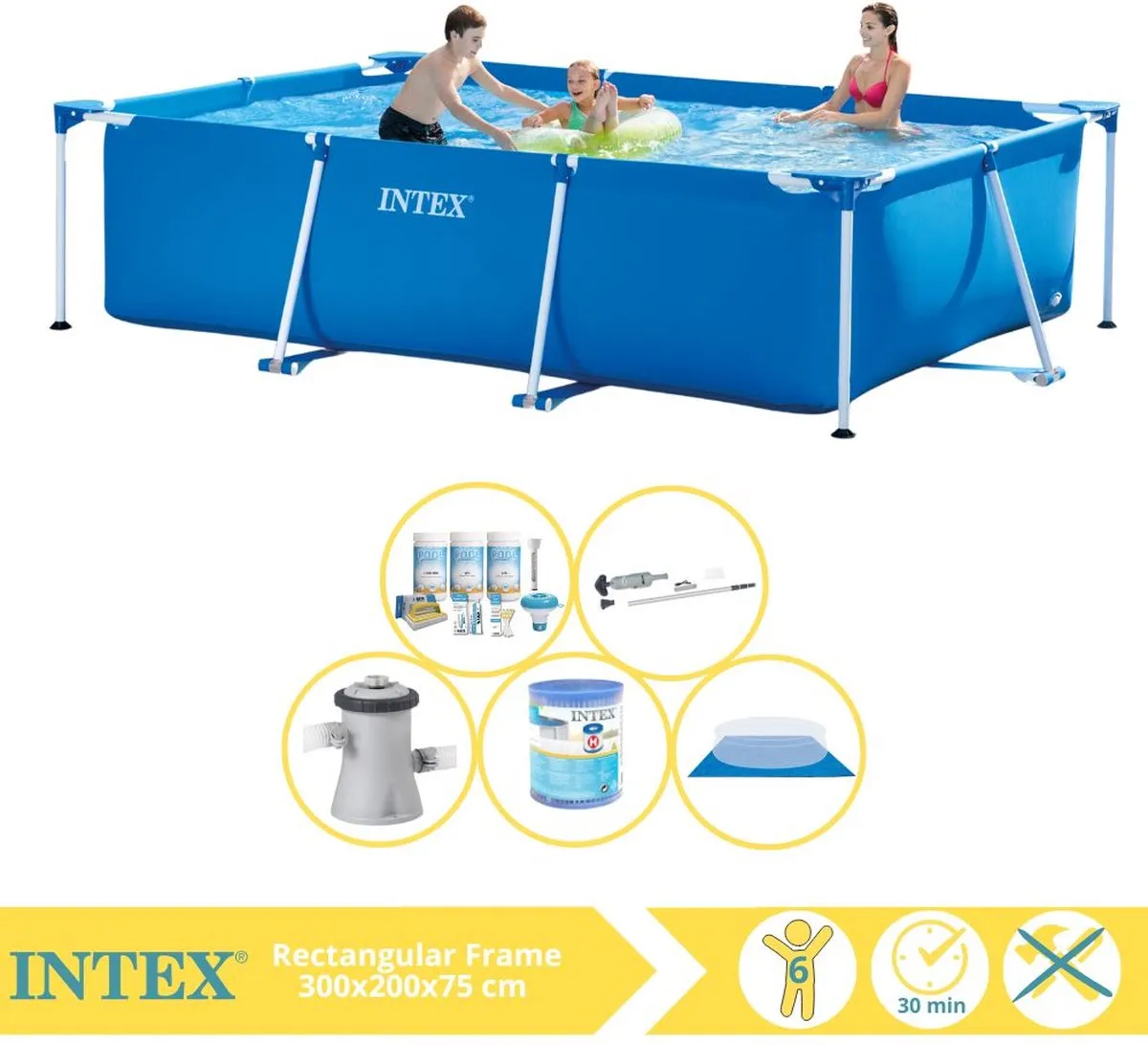 Intex 28272NP Opzetzwembad 300x200x75cm