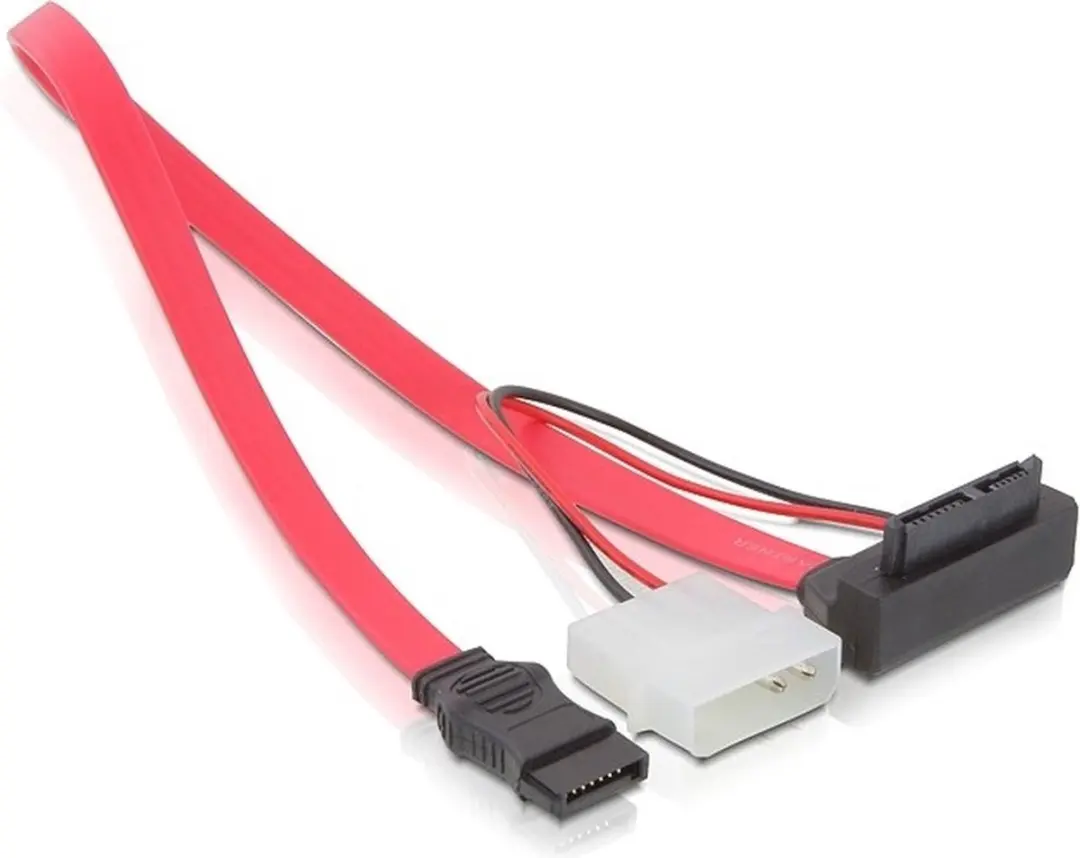 Delock SATA Haaks Kabel 6Gbit/s 0,3m