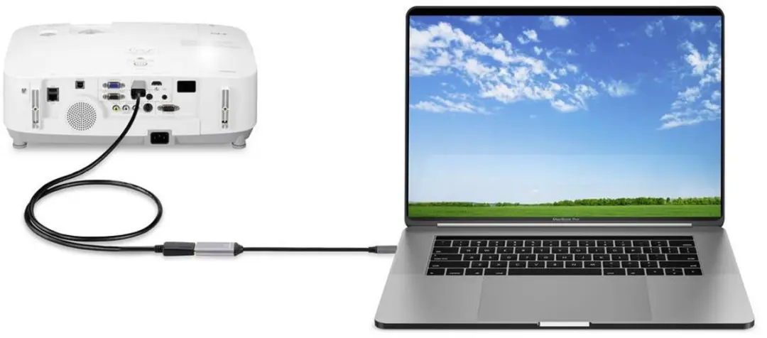 Renkforce RF-5397866 USB-C naar DisplayPort Adapterkabel - 0,15m - Zwart