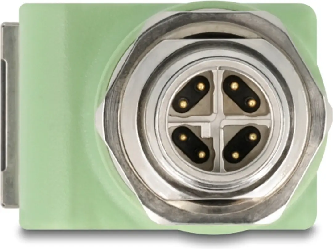 Delock M12 X-coded Adapter 8-pin M naar RJ45 Cat.5e - Groen