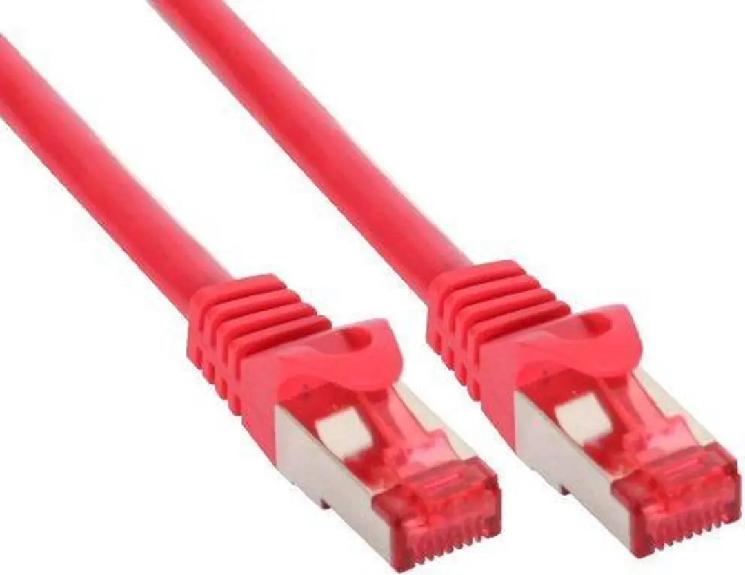 InLine Patchkabel S/FTP Cat.6 10m - Rood