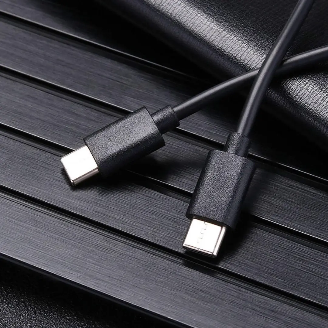 NÖRDIC USBC-311 USB-C Kabel 2,4A 1m - Zwart