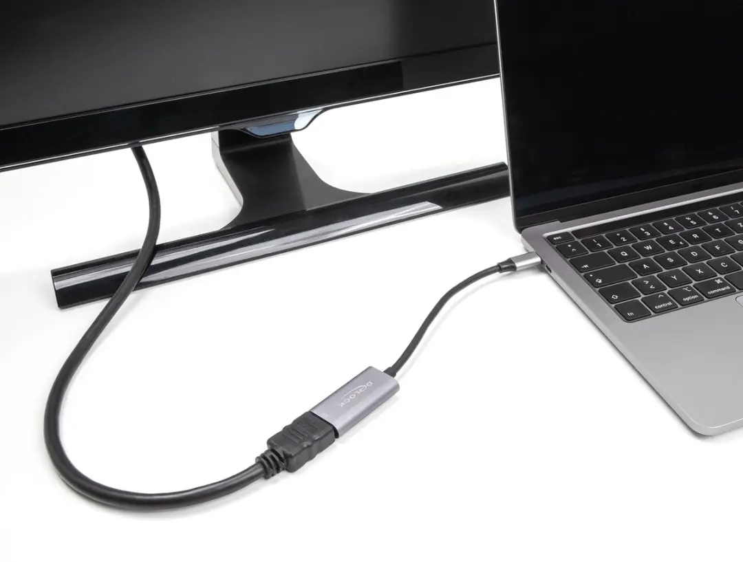 Delock USB-C naar HDMI Adapter 8K HDR - Zwart/Grijs