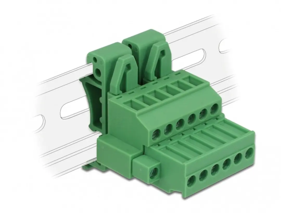 Delock Terminalblokset 6-polig DIN-rail