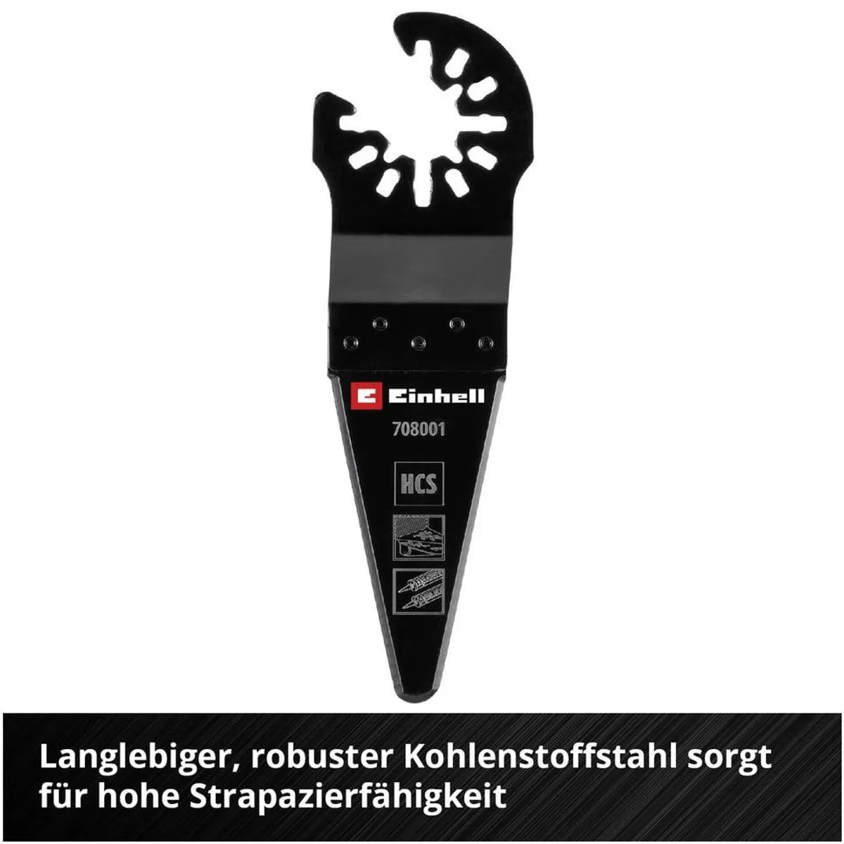 Einhell 708001 Schaber/Mes HCS - 50mm - Spitz - CrV Staal