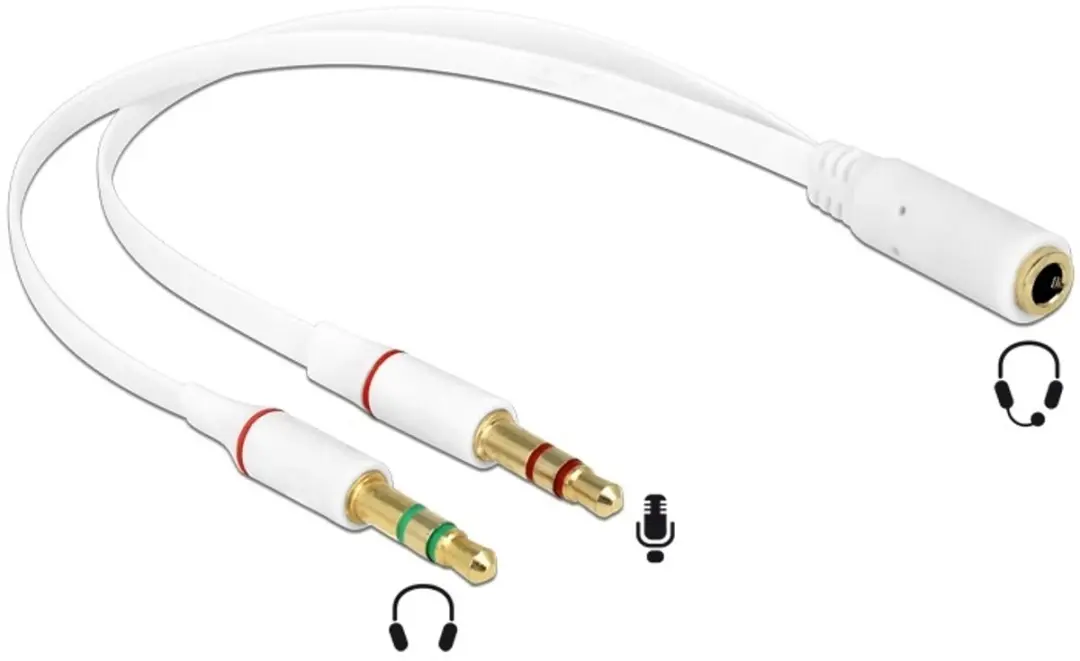 Delock 3,5mm Headsetadapter CTIA/AHJ