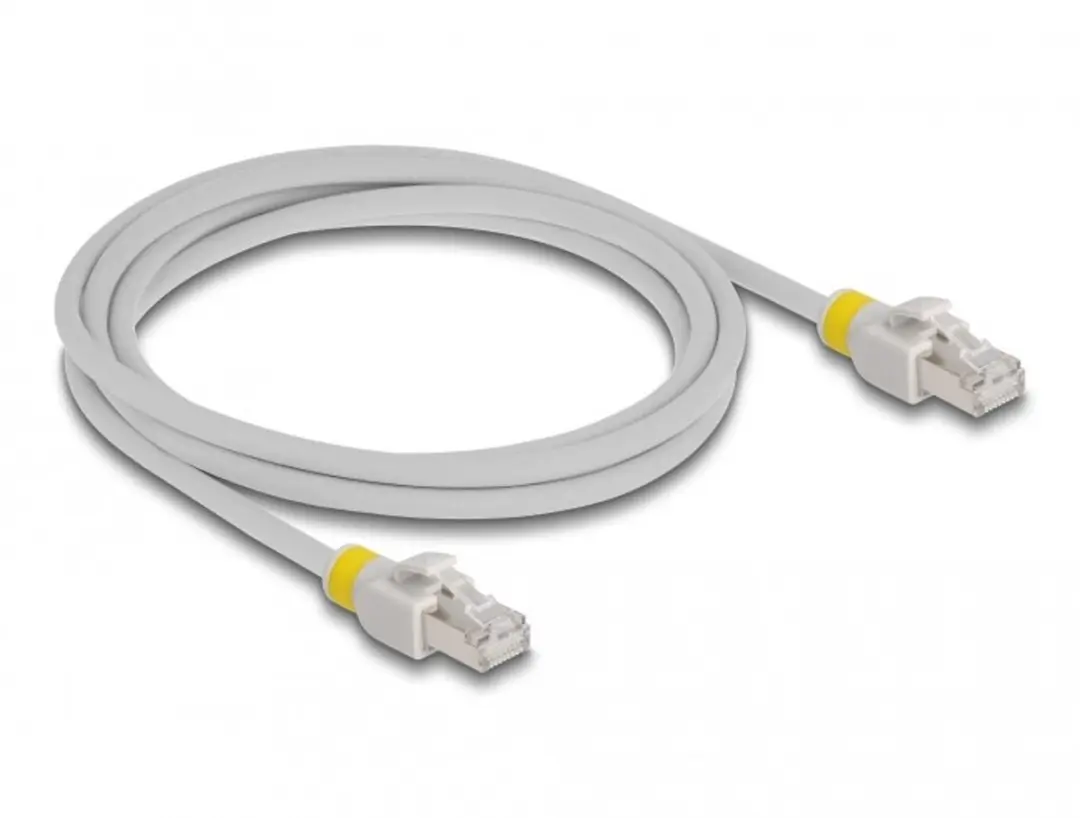 Delock RJ45 Cat.6A S/FTP Netwerkkabel 2m - Grijs