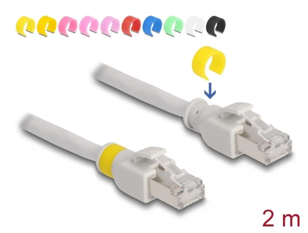 Delock RJ45 Cat.6A S/FTP Netwerkkabel 2m