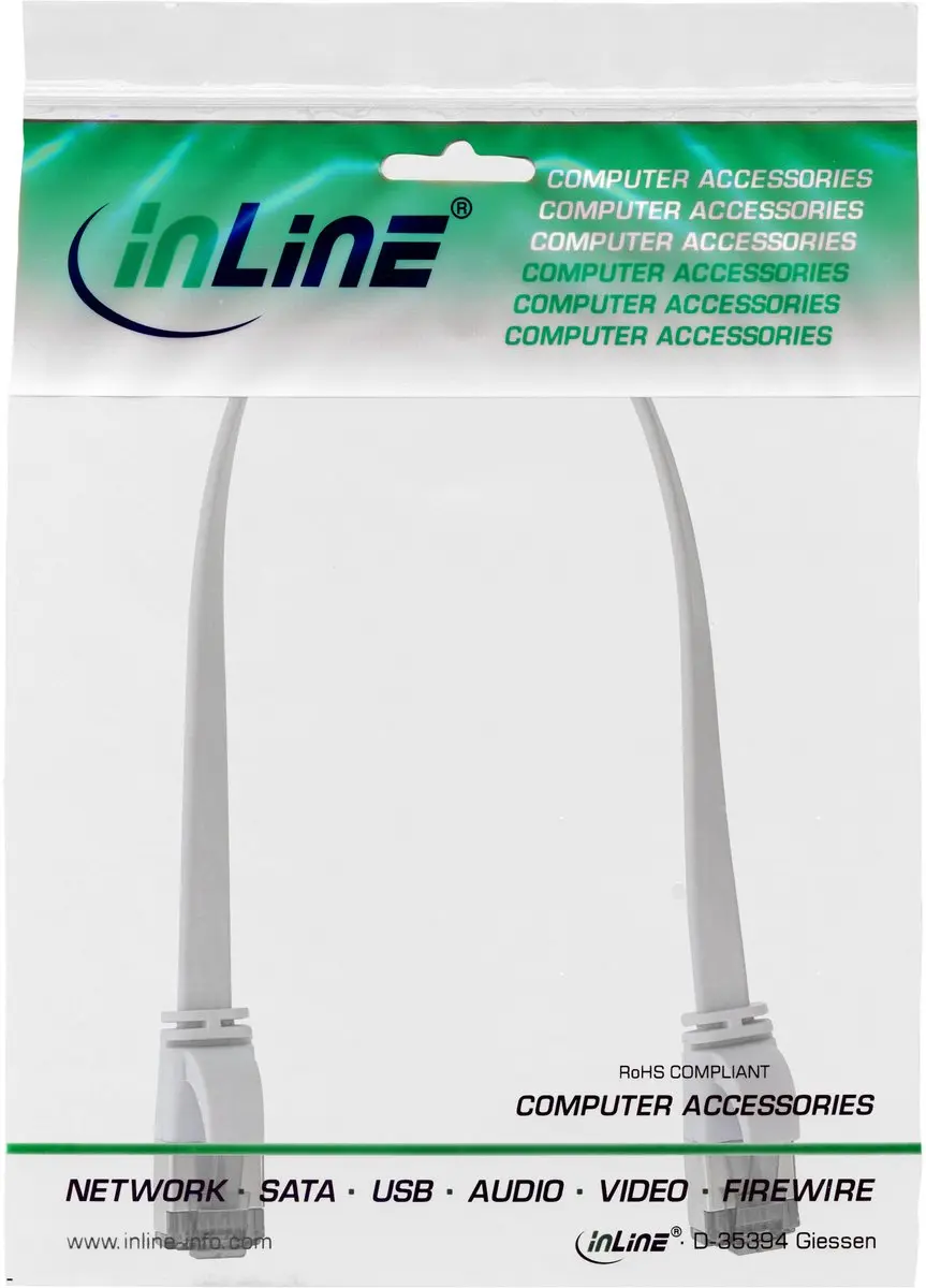 InLine Patchkabel U/FTP Cat.8.1 0,3m - Wit