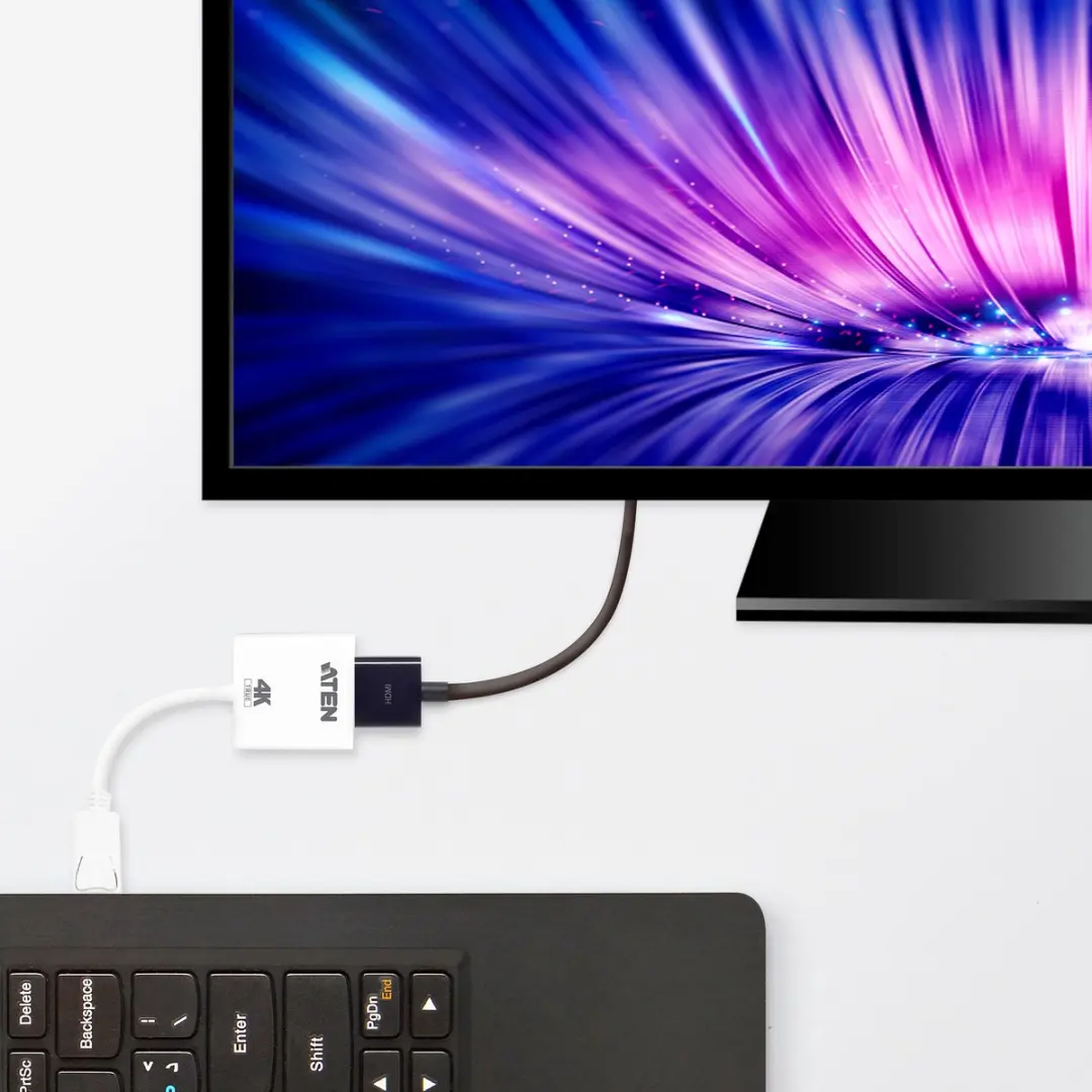 Aten VC986B DisplayPort naar True 4K HDMI Adapter - Multicolor