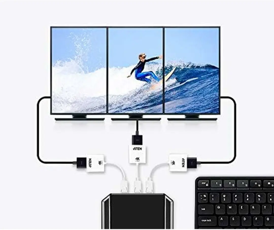 Aten VC986B DisplayPort naar True 4K HDMI Adapter - Multicolor